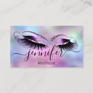 Logotyp Makeup Boutique Lash Studio Brows Holograp Visitkort