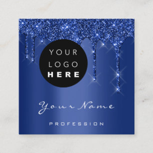 Logotyp Makeup Event Planner Glitter-flottenheter Fyrkantigt Visitkort