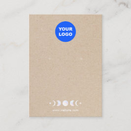 Logotyp Måne Phases Earring Visning Tan Kraft Visitkort