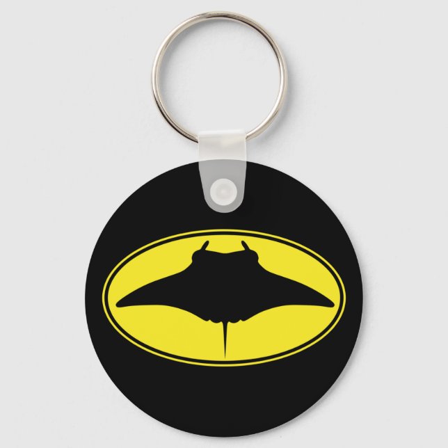 Logotyp Manta Ray Nyckelring (Framsida)