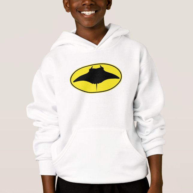 Logotyp Manta Ray T Shirt (Framsida)