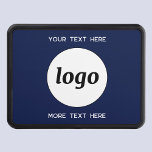 Logotyp med blått textbefordringsfartyg dragkroksskydd<br><div class="desc">Lägg till din egen logotyp och ditt eget textval till den här designen. Ta bort den övre eller nedre texten om du vill. Minimalistisk och professionell. Underbar för varumärkning av anställda,  för företagsevenemang och affärsprogram,  eller som marknadsföringsprodukt för dina kunder och kunder.</div>