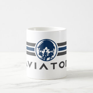 Logotyp med Fighter Pilot Helmet Kaffemugg