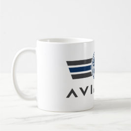 Logotyp med Fighter Pilot Helmet Kaffemugg