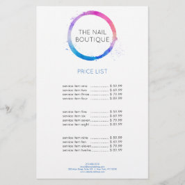 Logotyp med flera Färg-vattenfärger, färgtonad cir Flygblad