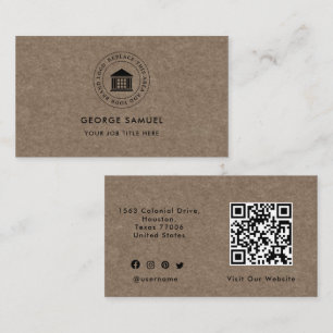 Logotyp med modern Anpassningsbar - minimalistisk Visitkort