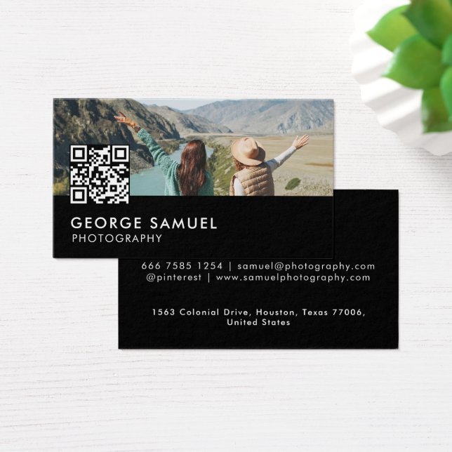 Logotyp med modern Anpassningsbar - minimalistisk  Visitkort (Skivbord)