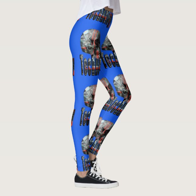 Logotyp med teknikminerad skal, leggings (Höger)