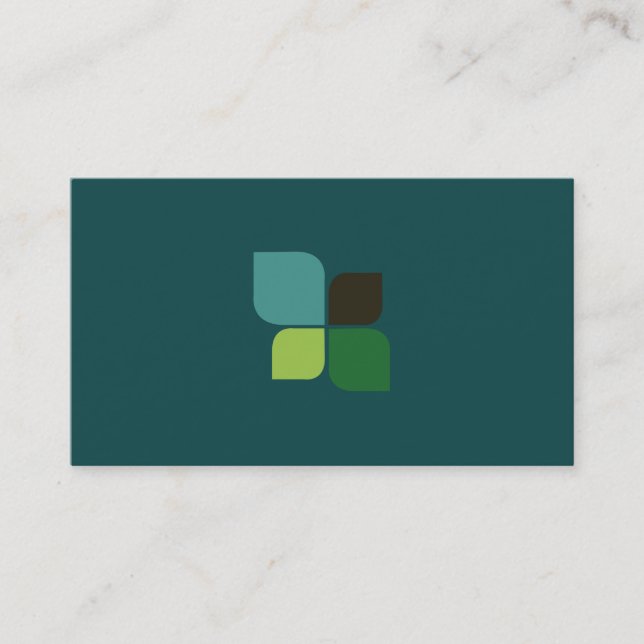 Logotyp (midnatt grönt) visitkort (Framsida)