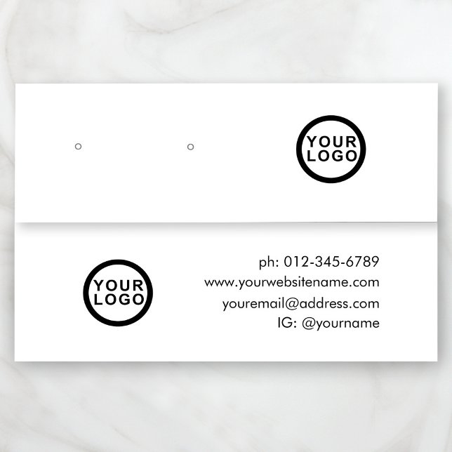 Logotyp Minimalistisk judavläsning Visning Mini Visitkort (Stylishly Personalize with Your Custom Logos & Business Contact Information.)