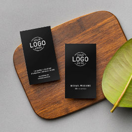 Logotyp Minimalistisk, svart, modern, elegant Anpa Visitkort