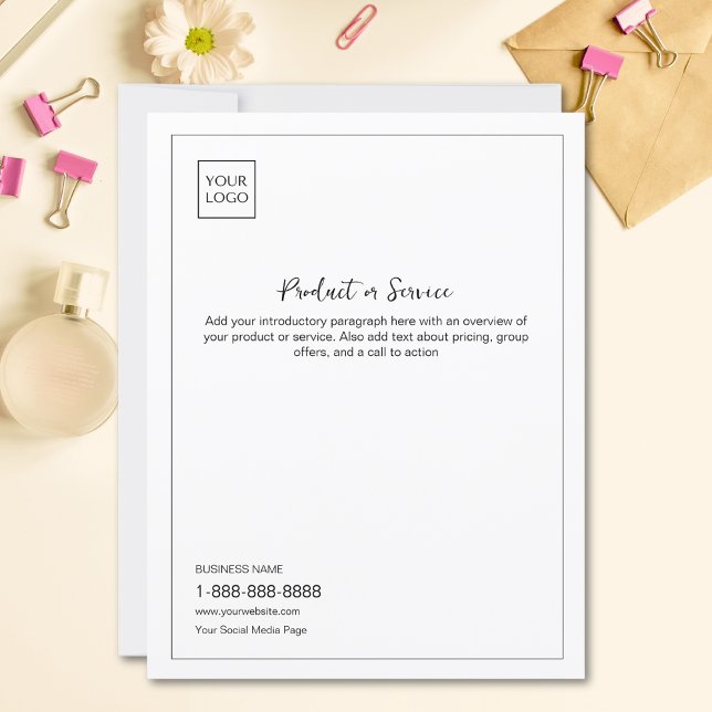 Logotyp - minimalt Vita Business Marknadsföring Fl (Skapare uppladdad)