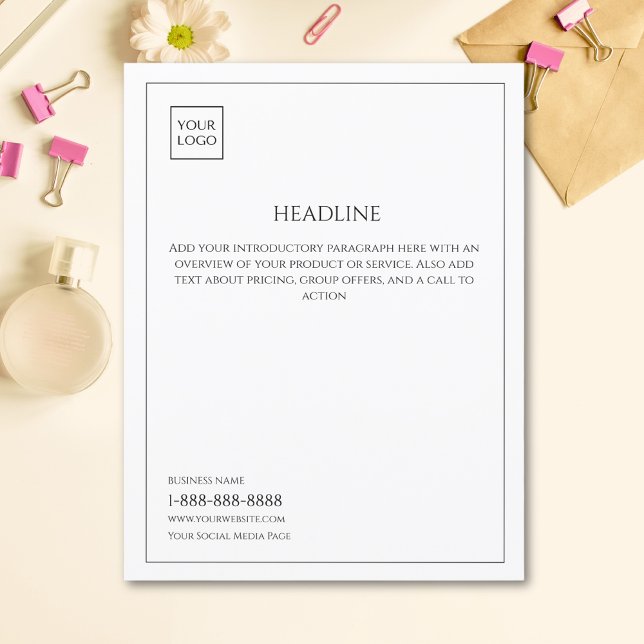 Logotyp - minimalt Vita Business Marknadsföring Fl (Skapare uppladdad)