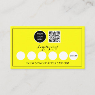 Logotyp Modern Business Gult Reward Slår Lojalitetskort