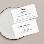Logotyp Modern Professionell Tidsbeställning Kort<br><div class="desc">Lägg till logotypen.</div>