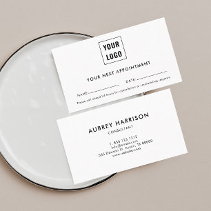 Logotyp Modern Professionell Tidsbeställning Kort