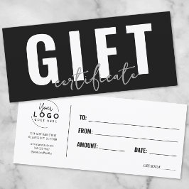 Logotyp Modern Script Business Gift Certificate