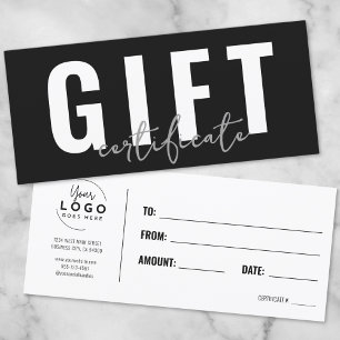 Logotyp Modern Script Business Gift Certificate