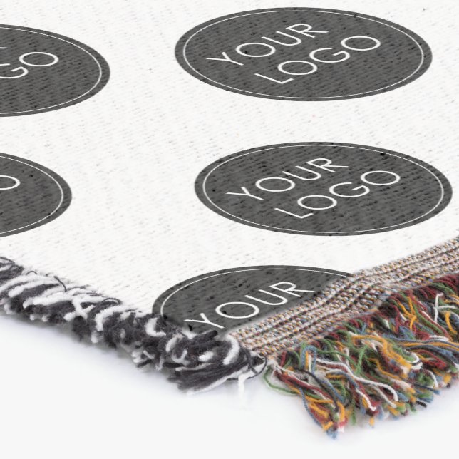 Logotyp Mönster Business Company Company Beige Filt (Hörn)