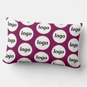 Logotyp Mönster Rosa Körsbär Affärsfrämjande Lumbarkudde