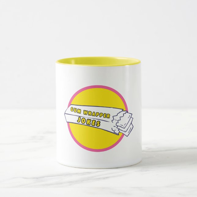 Logotyp-mugg för Tuggummipapper-witzar Mugg (Center)