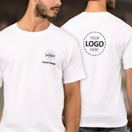 Logotyp & Namn-mall - Front & Back Logotyp-persona T Shirt