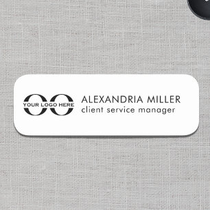 Logotyp Namn Namnbricka