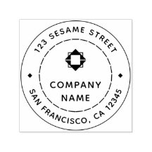 Logotyp Namn Returadress Modern Elegant