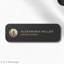 Logotyp Namn Titel Anpassningsbar Guld Logotyp Nam