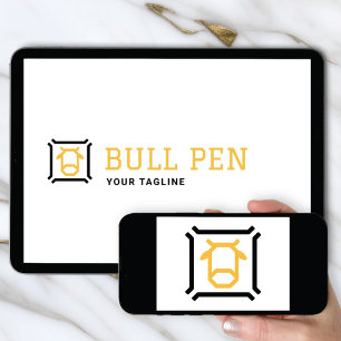 Logotyp Nedladdning Bull Pen Logotyp Finansiell Inbjudningar