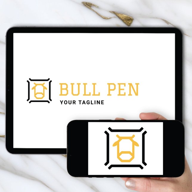 Logotyp Nedladdning Bull Pen Logotyp | Finansiell  Inbjudningar (Skapare uppladdad)