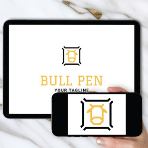 Logotyp Nedladdning Bull Pen Logotyp Finansiell Inbjudningar