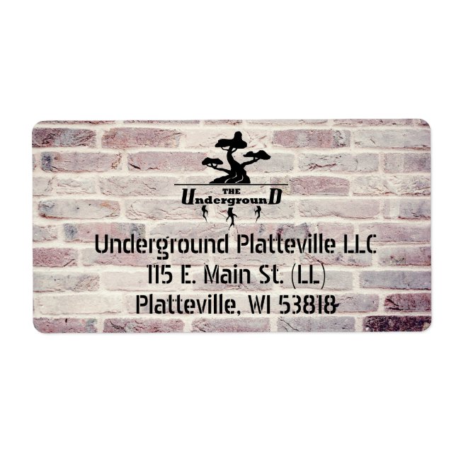 Logotyp och adress i bakgrunden fraktsedel (Framsidan)