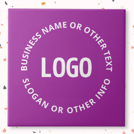 Logotyp och Anpassade | Lila Violet Kakelplatta
