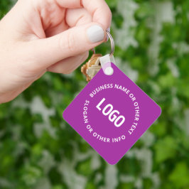 Logotyp och Anpassade | Lila Violet Nyckelring