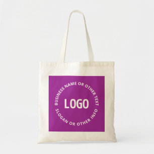 Logotyp och Anpassade Lila Violet Tygkasse