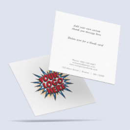 Logotyp- och Anpassningsbar-textöverföring Modern Tack Kort