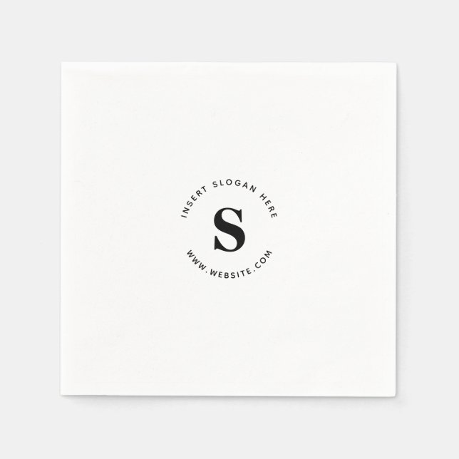 Logotyp och företag pappersservett (Framsidan)