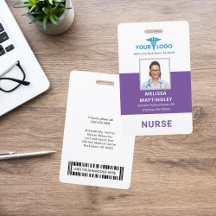 Logotyp och foto-ID för personligens sjukhusmedarb