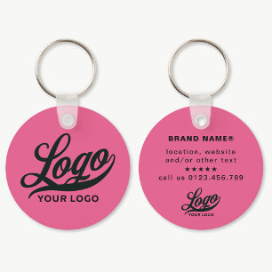 logotyp och Namn på Shock rosa Company Business Nyckelring
