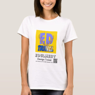 Logotyp och QR-kod T-Shirt Edelhert-designresor