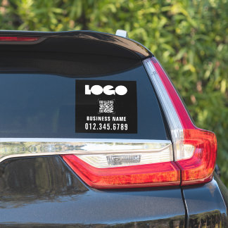 Logotyp och QR-kod - Vinylpåfyllare för företagsko Klistermärken