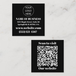 Logotyp och QR-kod visitkort