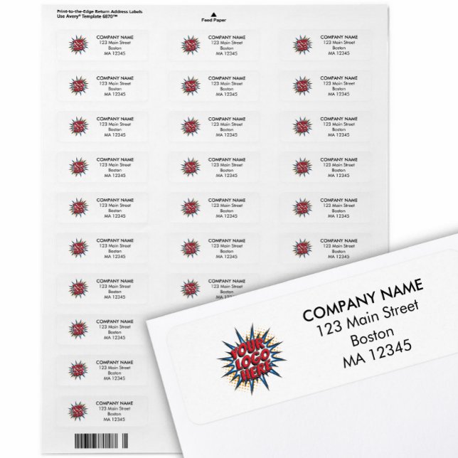 Logotyp och Returadress för anpassningsbarnas affä Returadress Etikett (Skapare uppladdad)