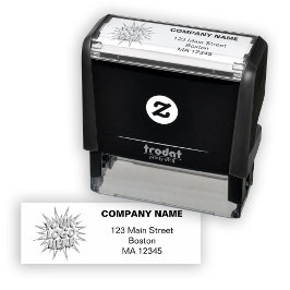 Logotyp och Returadress för anpassningsbarnas affä Självfärgande Stämpel