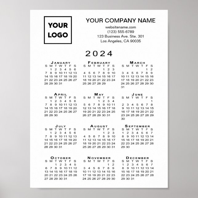 logotyp och text för 2024-kalendern poster (Framsidan)