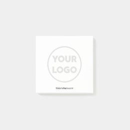 Logotyp och text för inmatad anpassningsbar post-it block