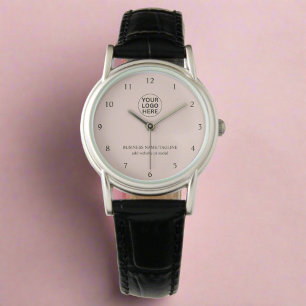 Logotyp och text för Rosa för företag Armbandsur