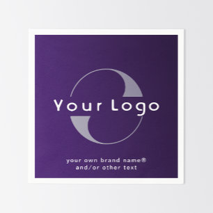 Logotyp om Lila + Vittextföretag Papper Pappersservett