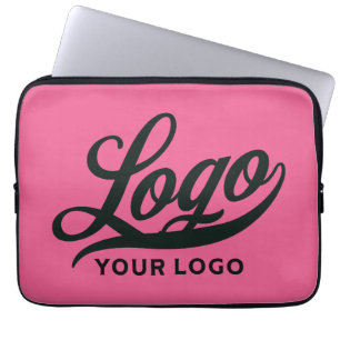 Logotyp om Shock rosa, Anpassningsbar av företaget Laptop Fodral